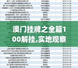 澳门正版精准免费挂牌,操作实践评估_YZB83.363儿童版