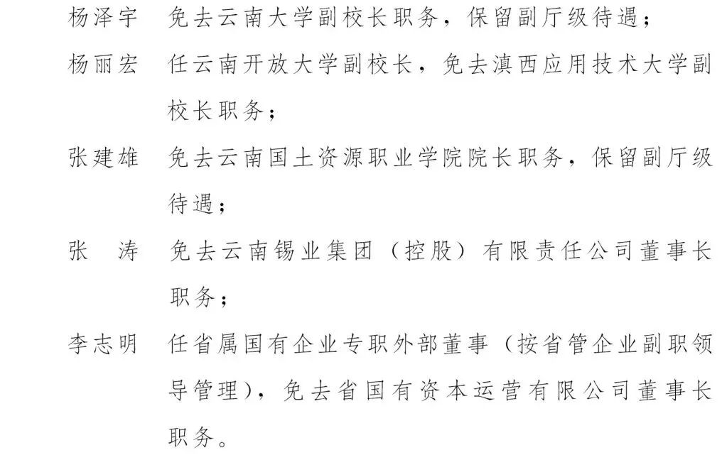 云南最新干部任免及小巷深处的独特风味