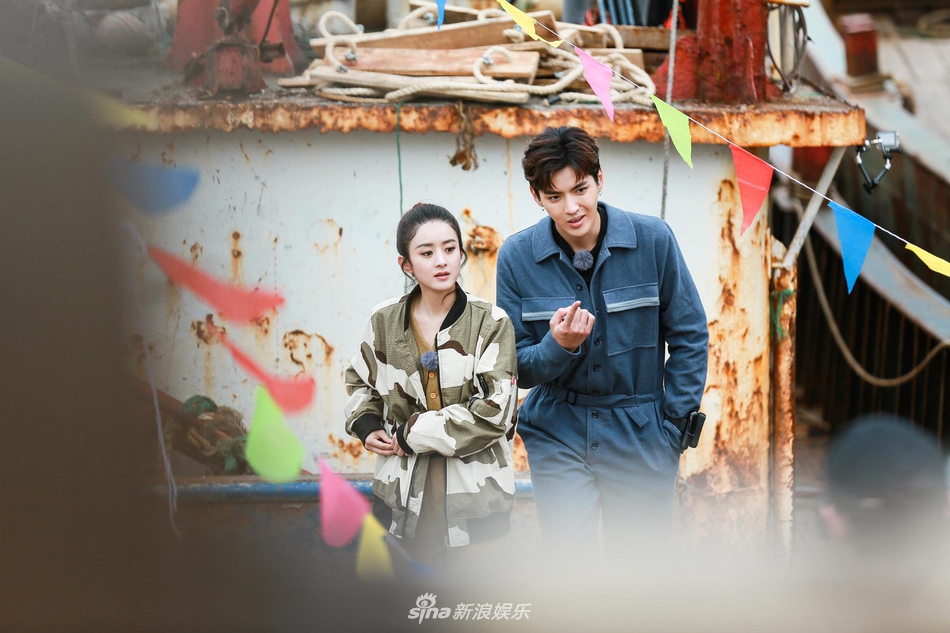 赵丽颖吴亦凡新剧路透探班揭秘,现场探班,感受新剧魅力